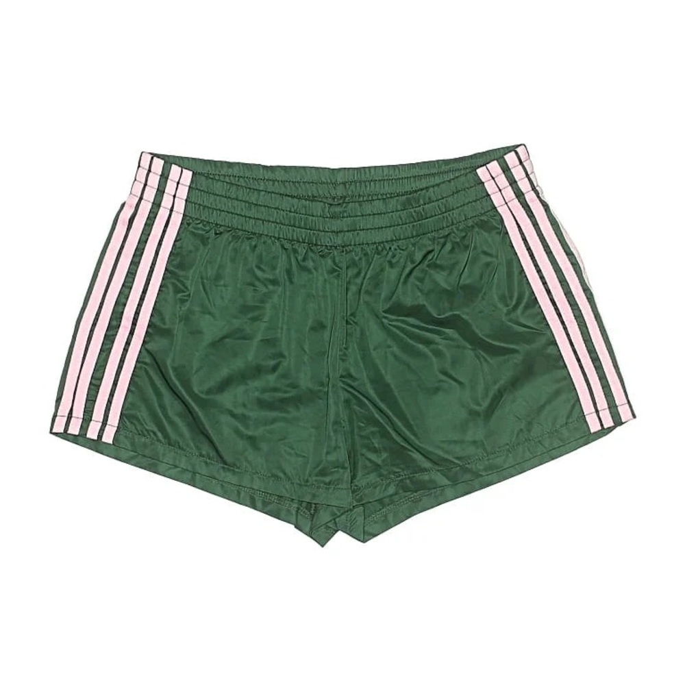 Green and Pink Nikki Nylon Shorts